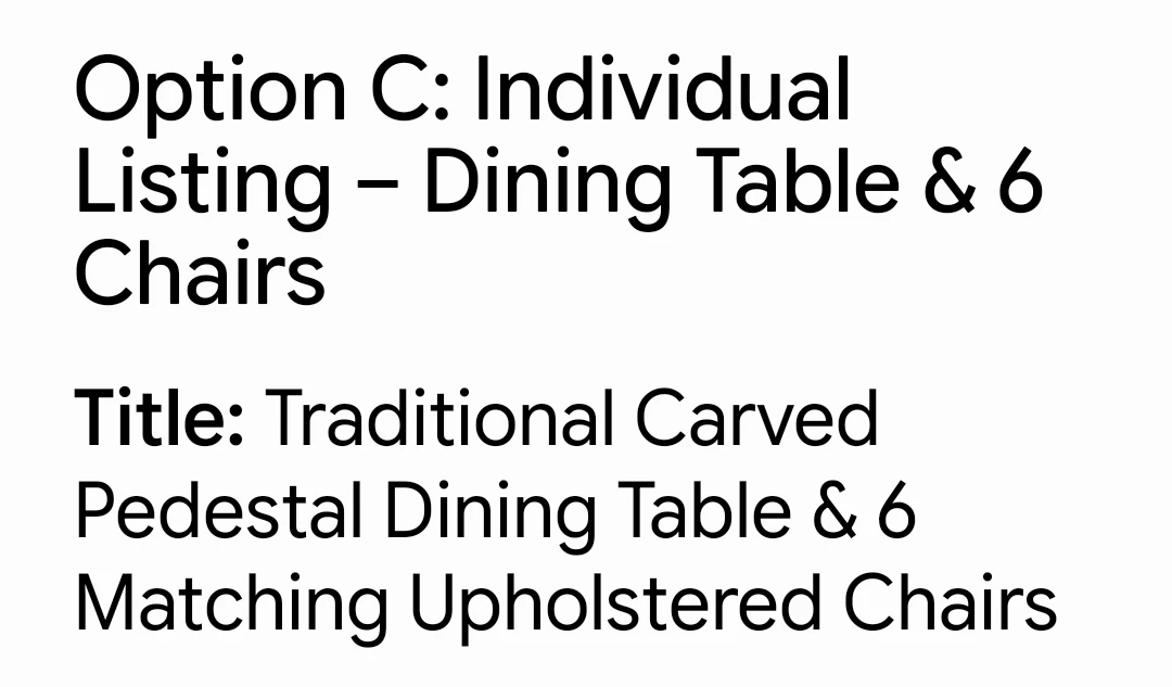 Traditional Carved Pedestal Dining Table & 6 Chairs - photo 5