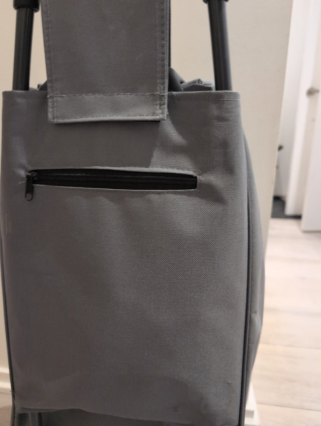 Grey Rolling Shopping Cart Bag - photo 2