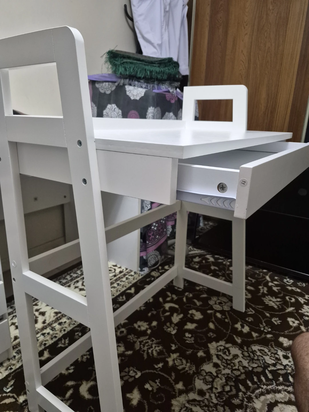 White Study Table - photo 5