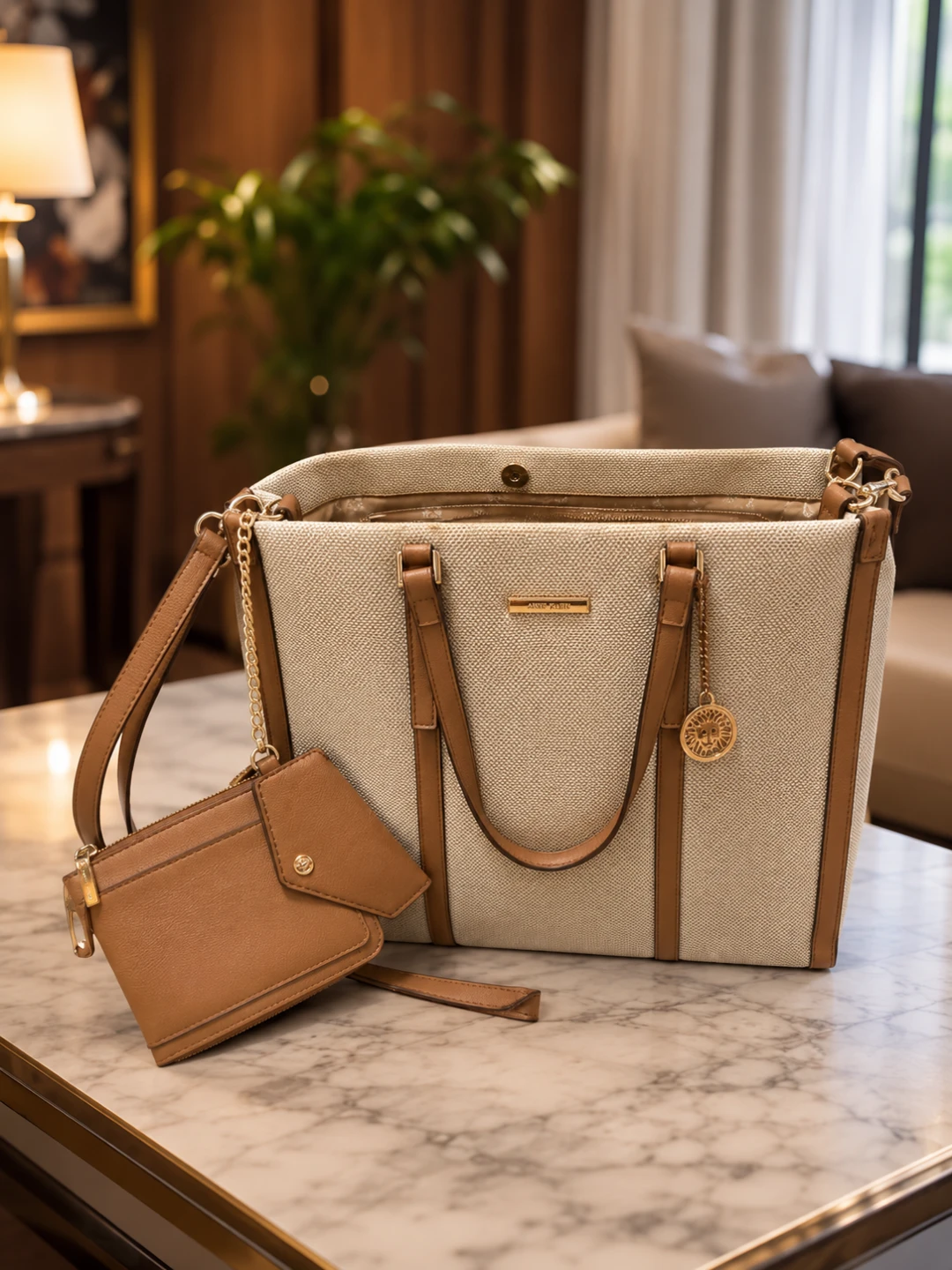 Anne Klein Canvas Tote Bag with Coin Purse - photo 3