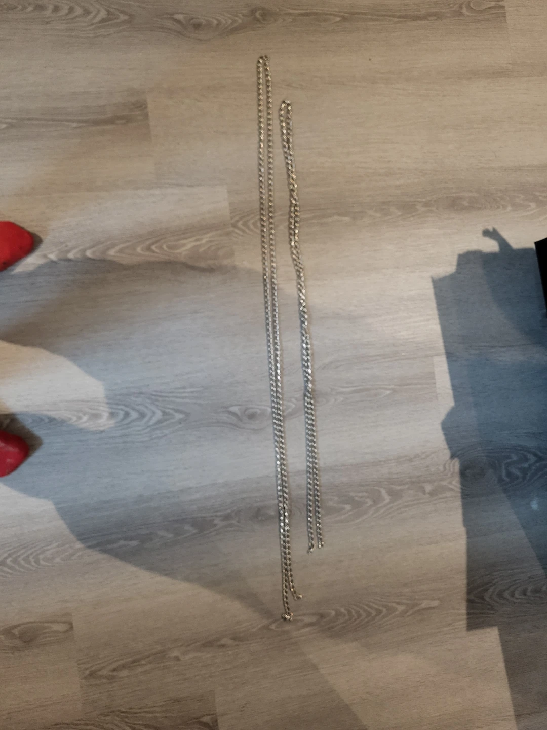Two Lengths of Metal Chains