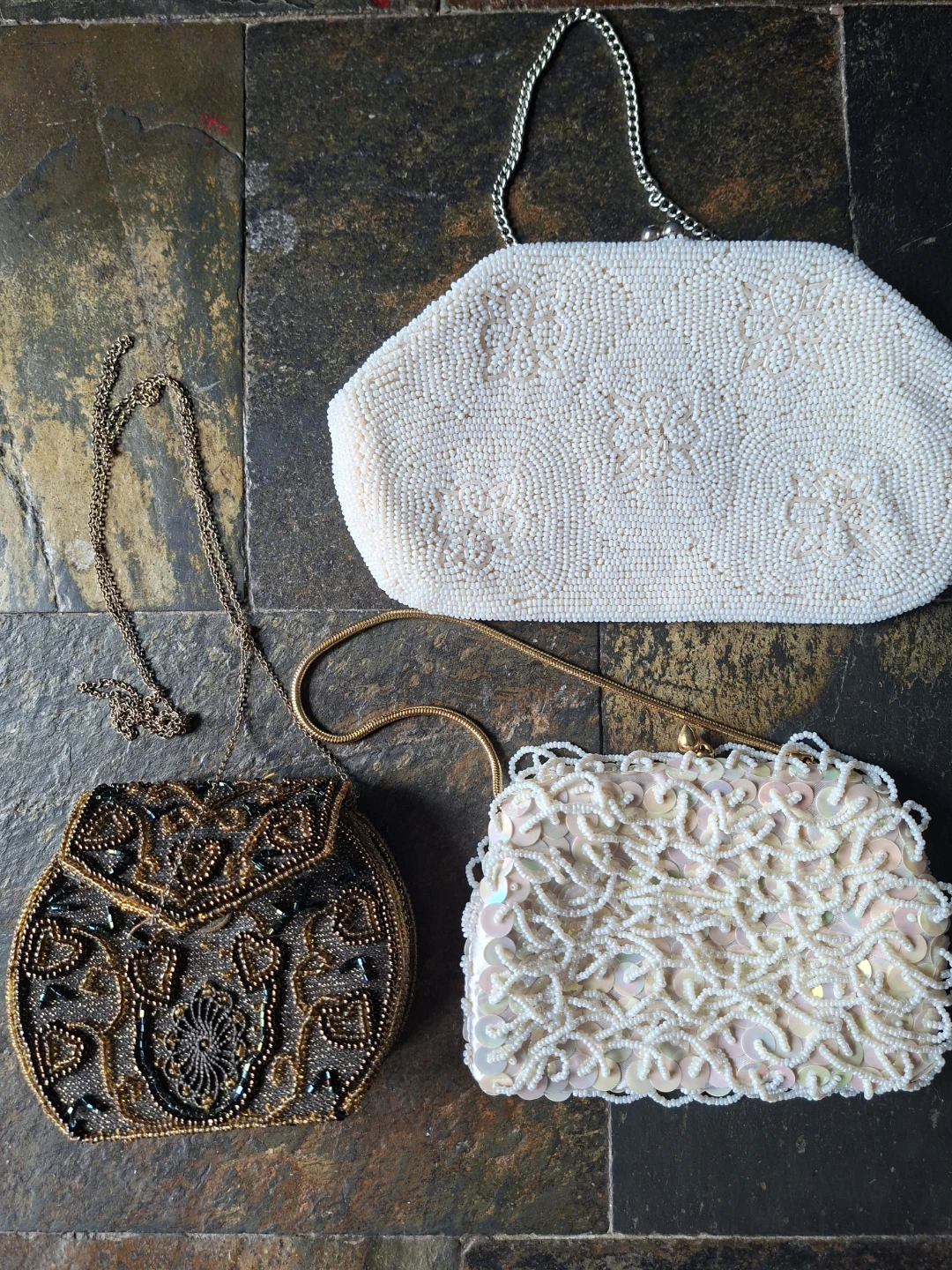 Vintage Beaded Clutch Purses (3)