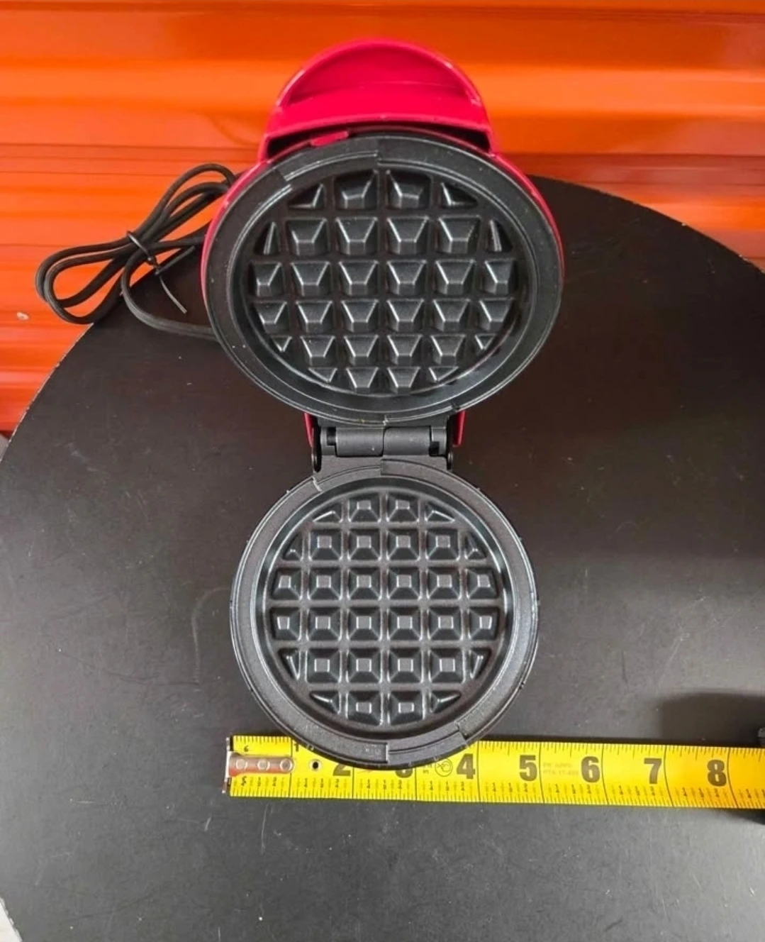 Dash Red Electric Mini Waffle Maker 4" Iron - photo 3