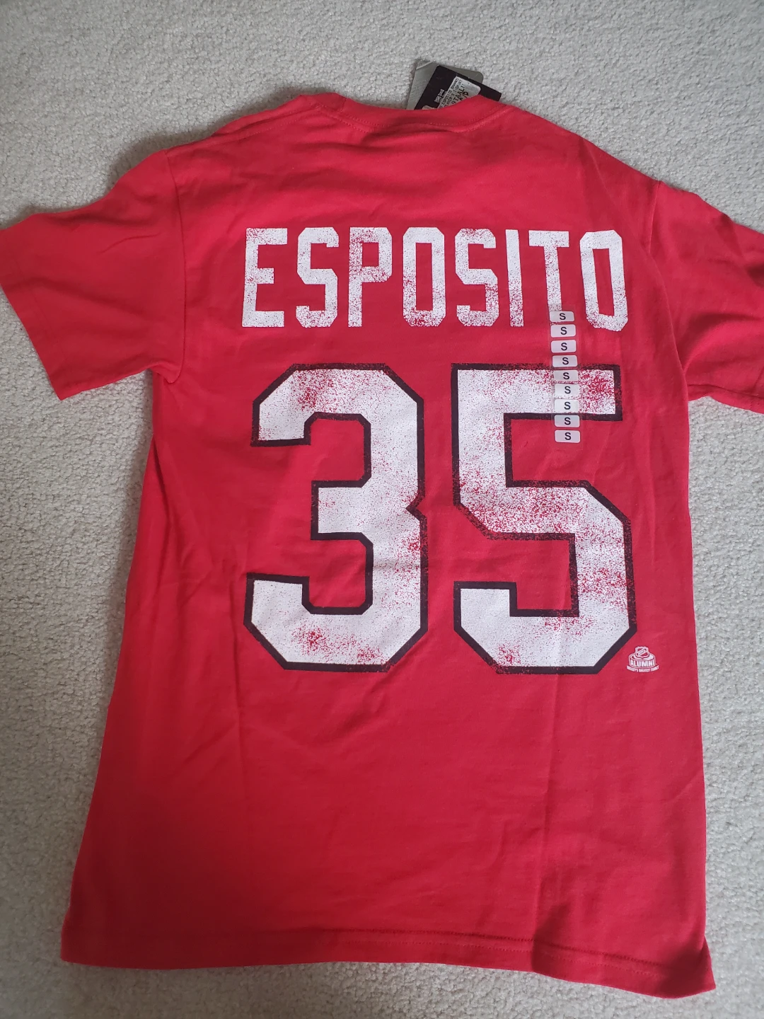 Old Time Hockey Tony Esposito Blackhawks T-Shirt Size S - photo 2