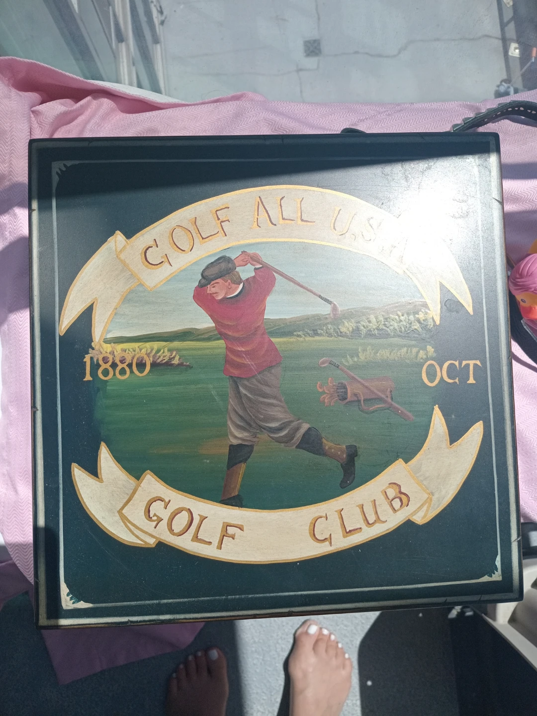 Vintage Golf All U.S. Golf Club Sign