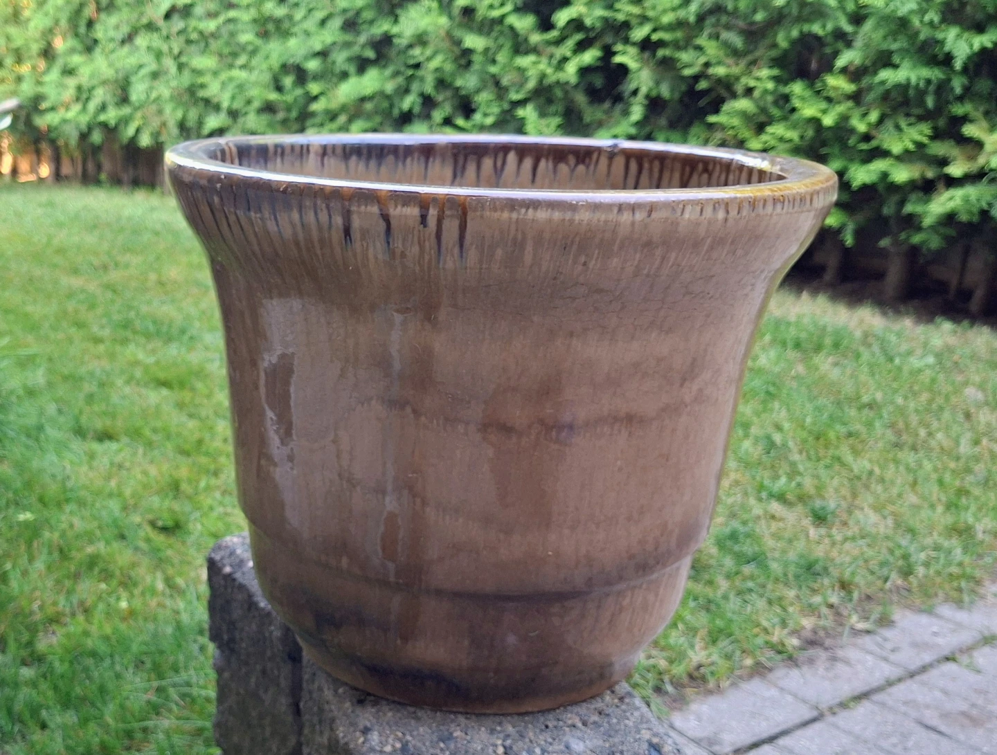 Brown Ceramic Planter Pot