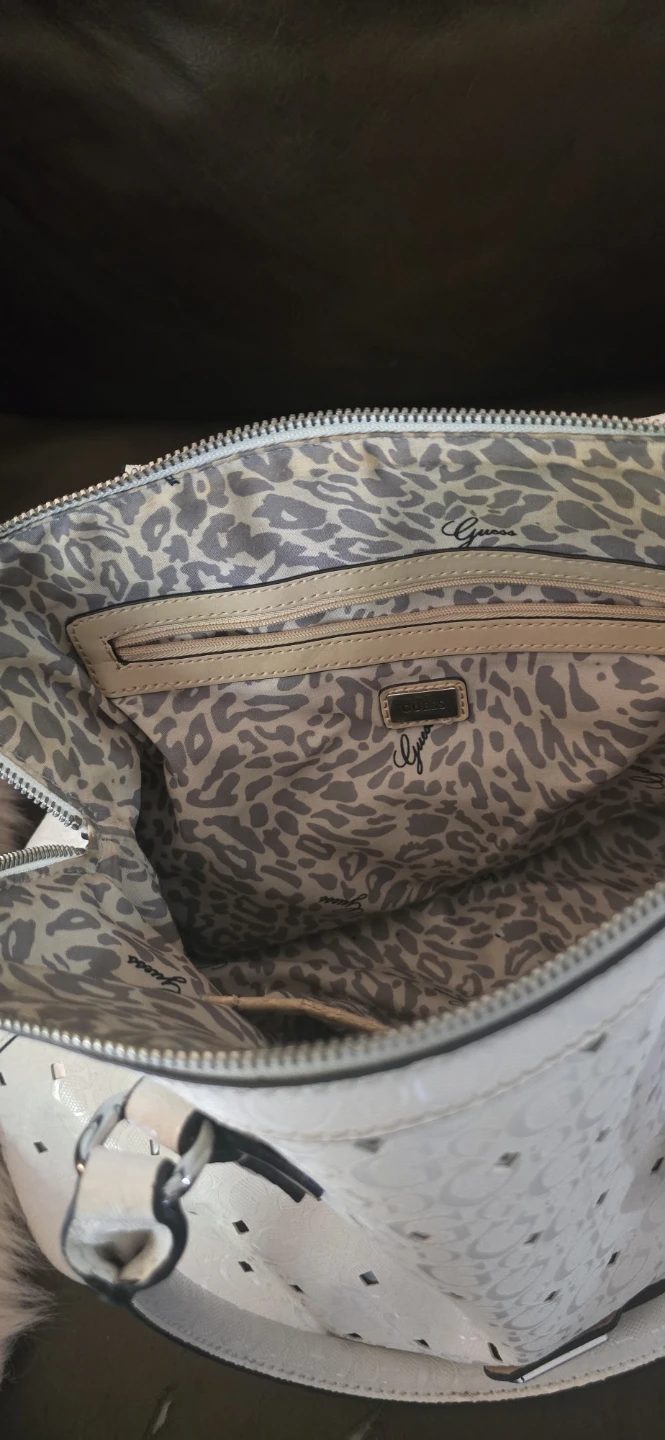 White GUESS Satchel Handbag - photo 3