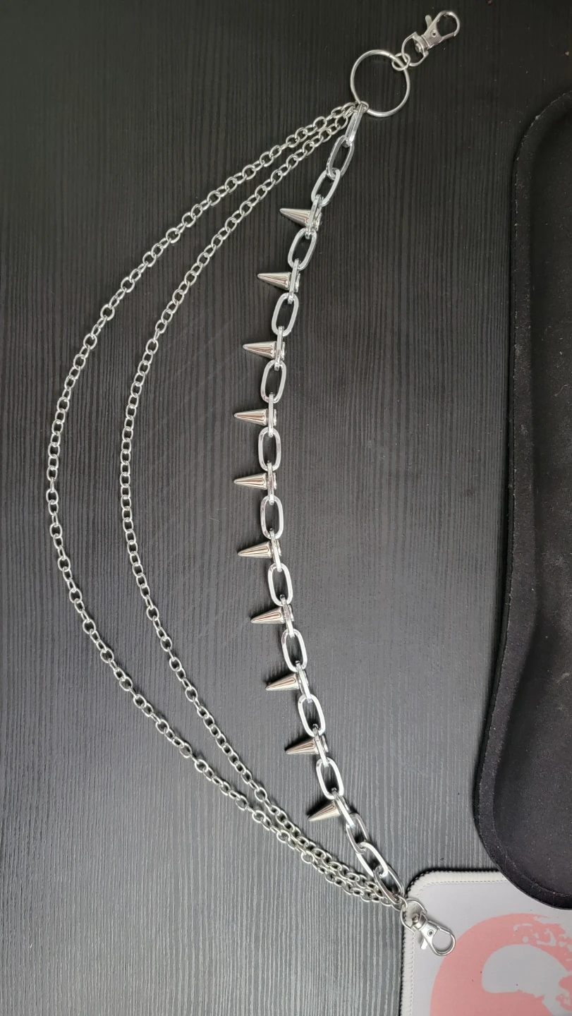 Spiked Chain Wallet Chain
