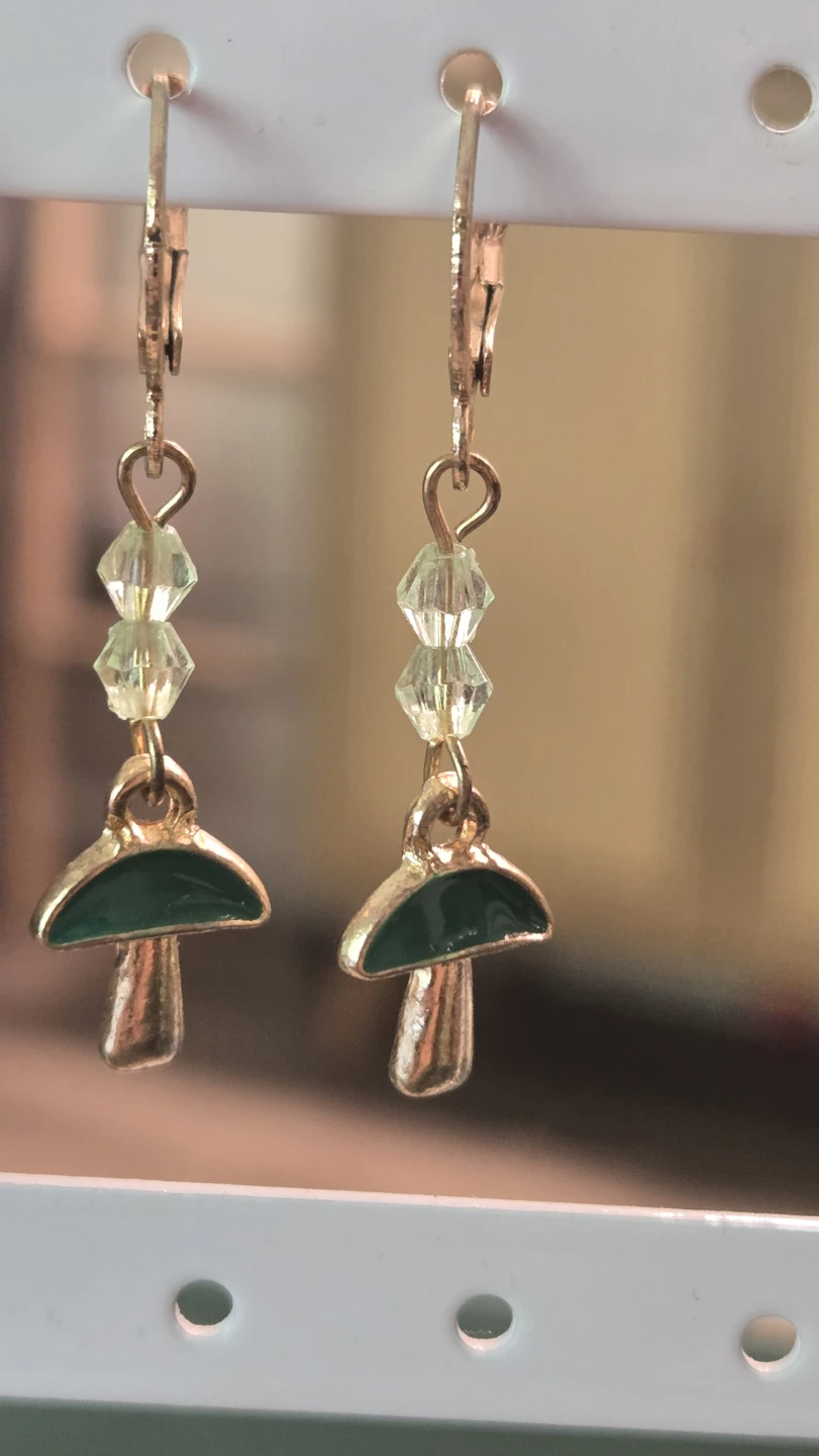 Assorted Dangle Earrings - Hearts, Mushrooms, Flowers - photo 5