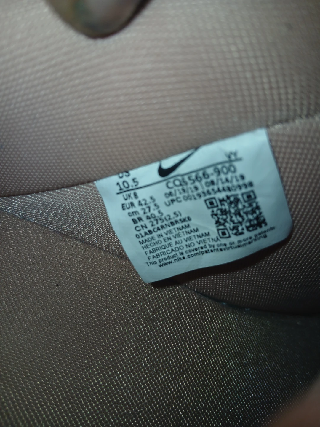 Nike Air Force 1 Rose Gold Sneakers - photo 5