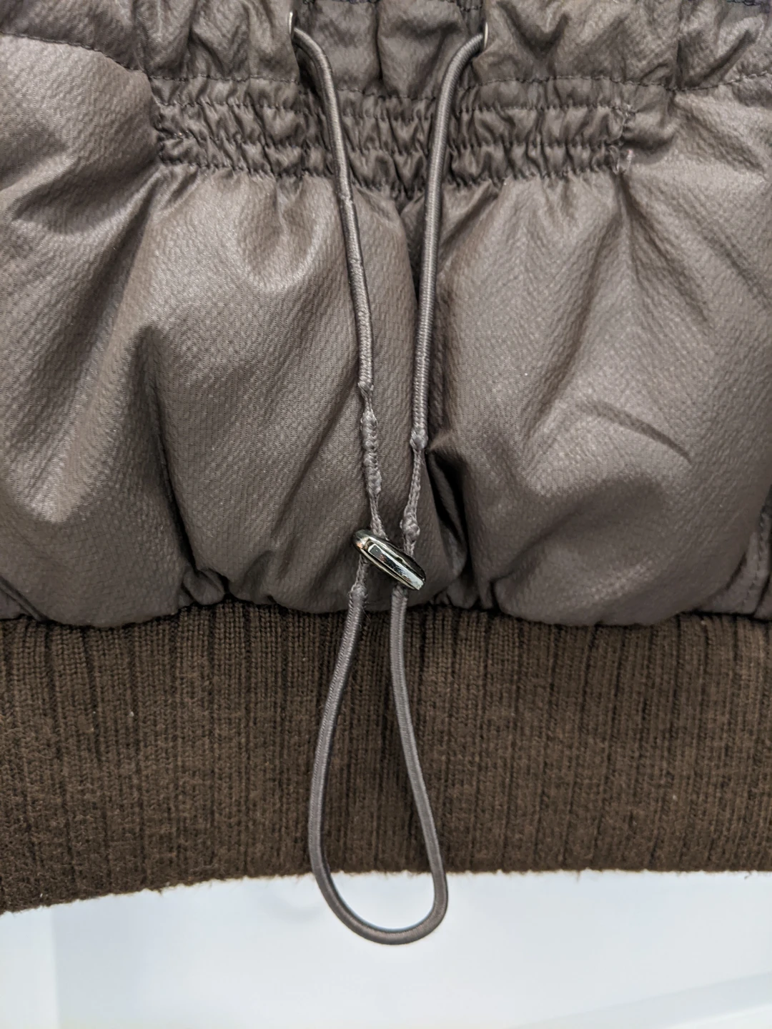 Brown Puffer Vest with Faux Fur Hood - photo 5