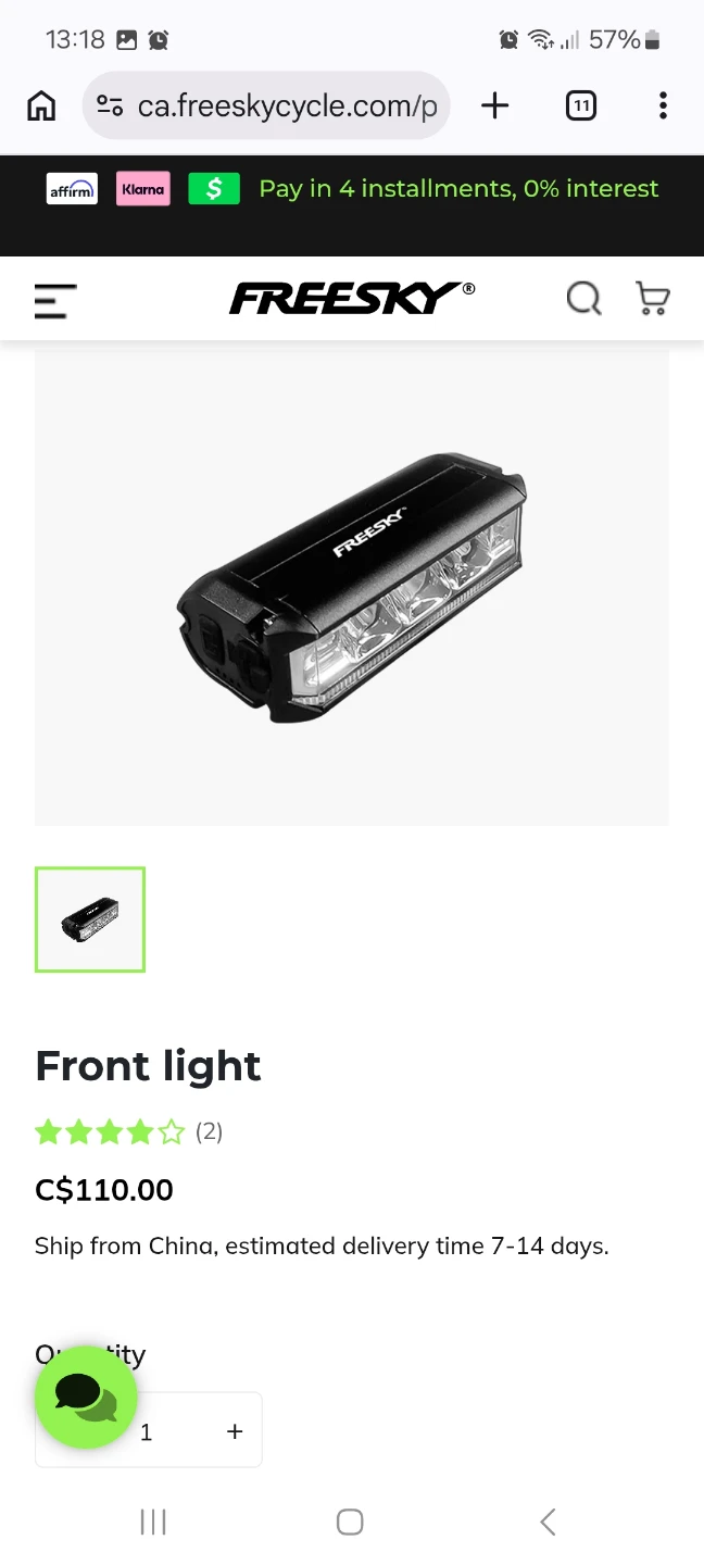 Freesky Front Light - photo 2
