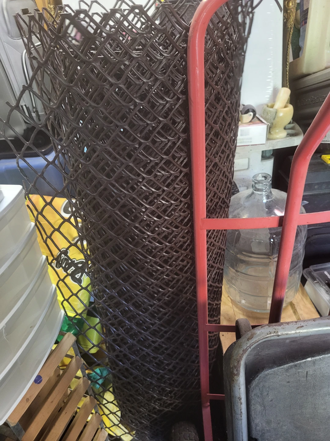 Brown Chain Link Fencing Roll