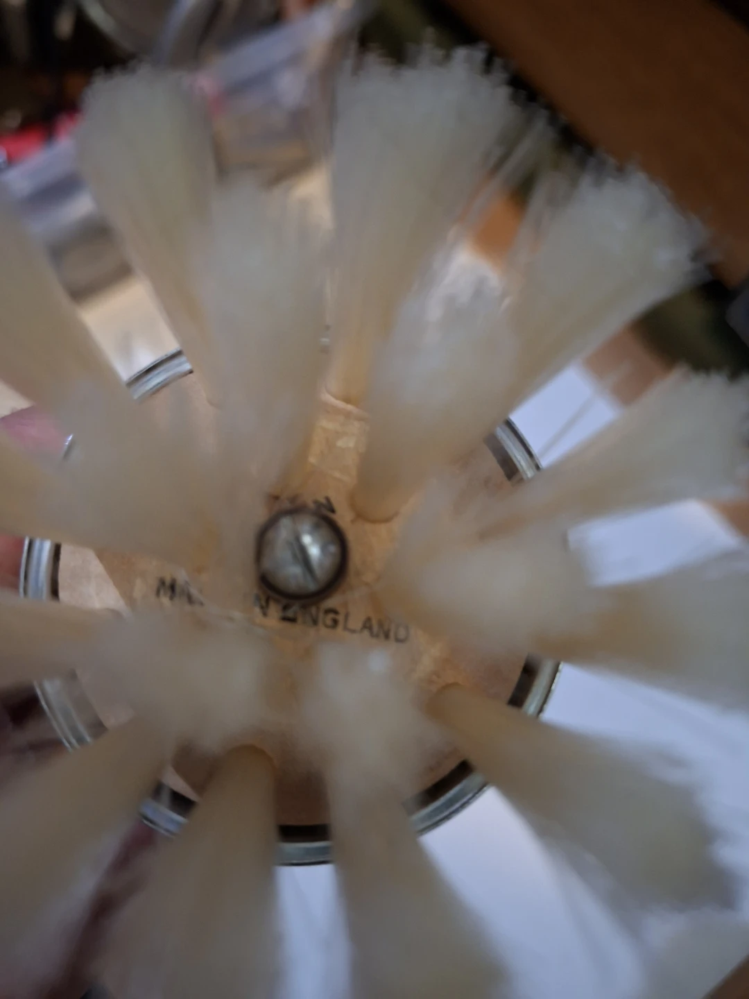 Vintage Powder Puff Brush with Heart Handle - photo 2