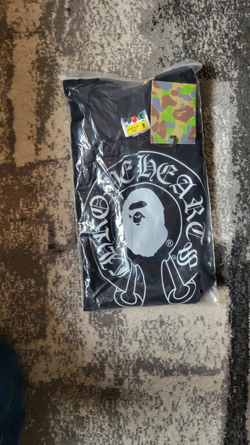 A Bathing Ape x Chrome Hearts Baby Milo T-Shirt - Black, Size M - photo 4