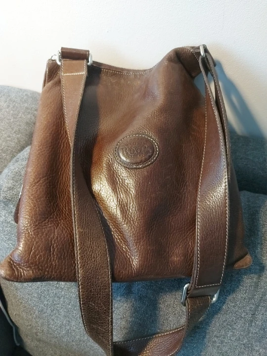Roots Fossil Brown Leather Shoulder Bag - photo 2