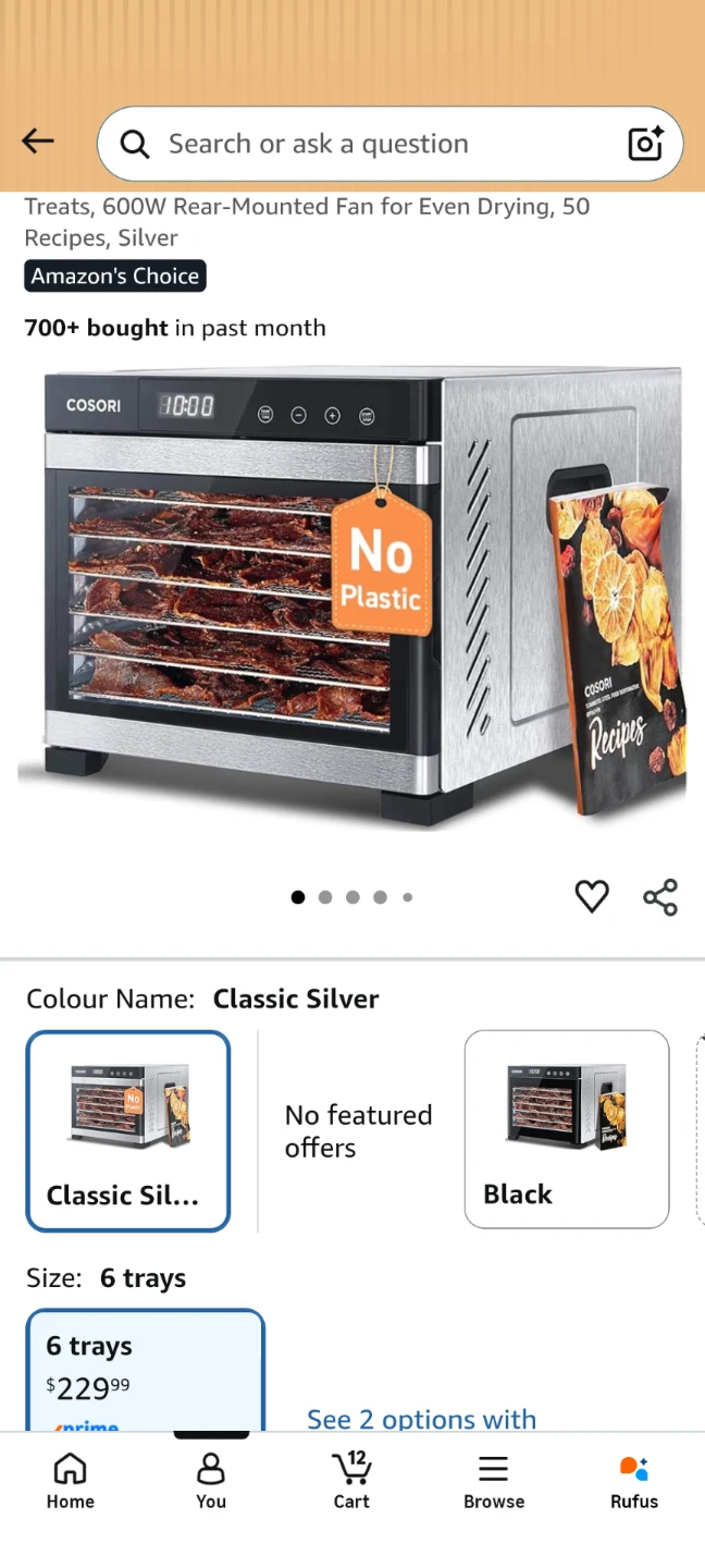 COSORI Food Dehydrator - Like New