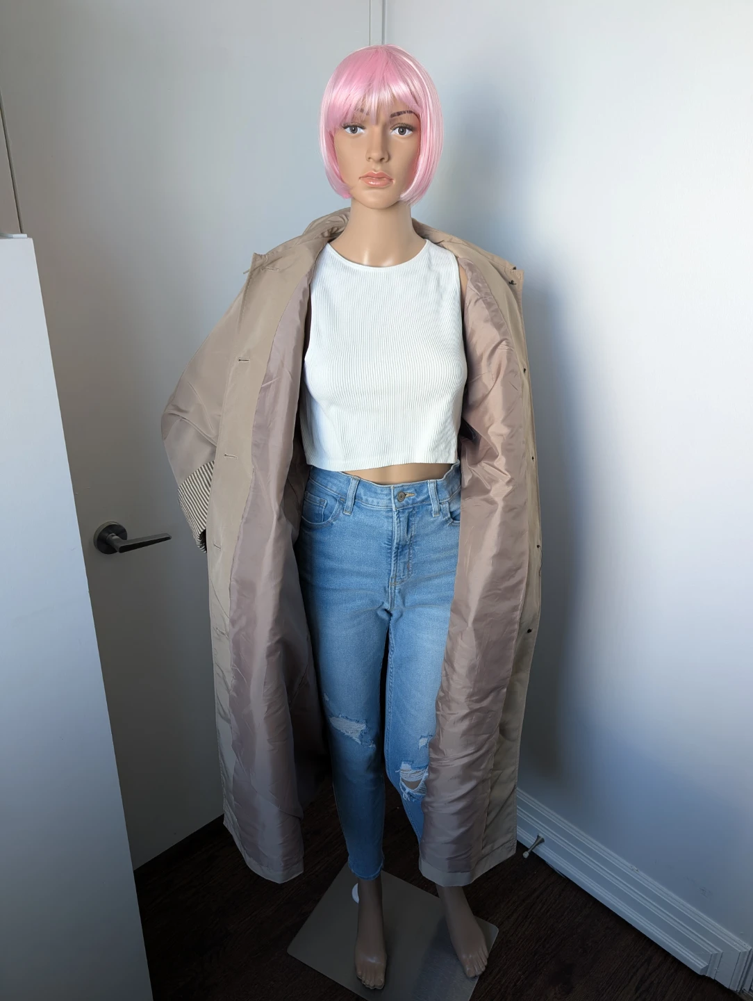 Vero Moda Beige Trench Coat with Belt - photo 2