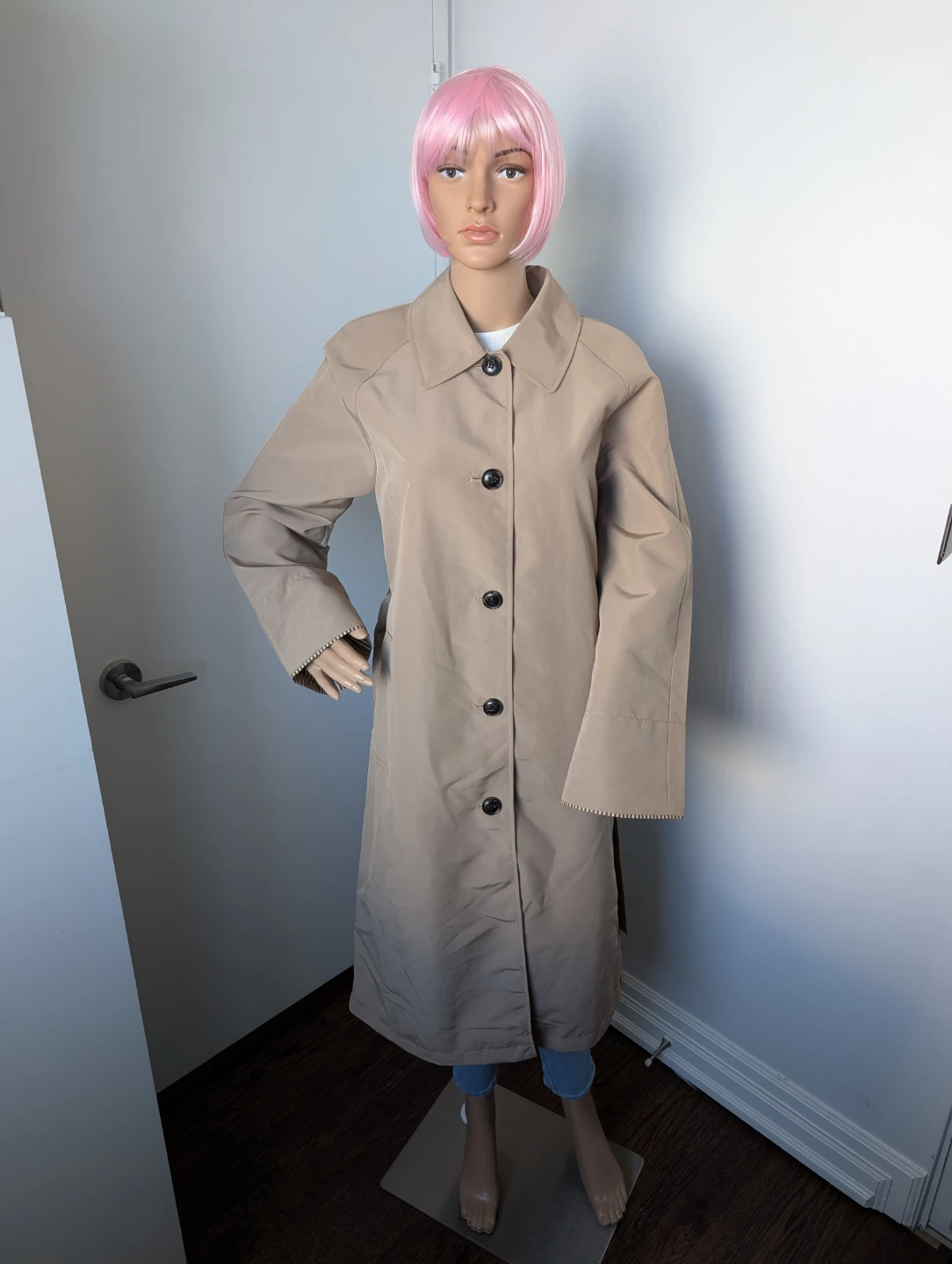 Vero Moda Beige Trench Coat with Belt - photo 3