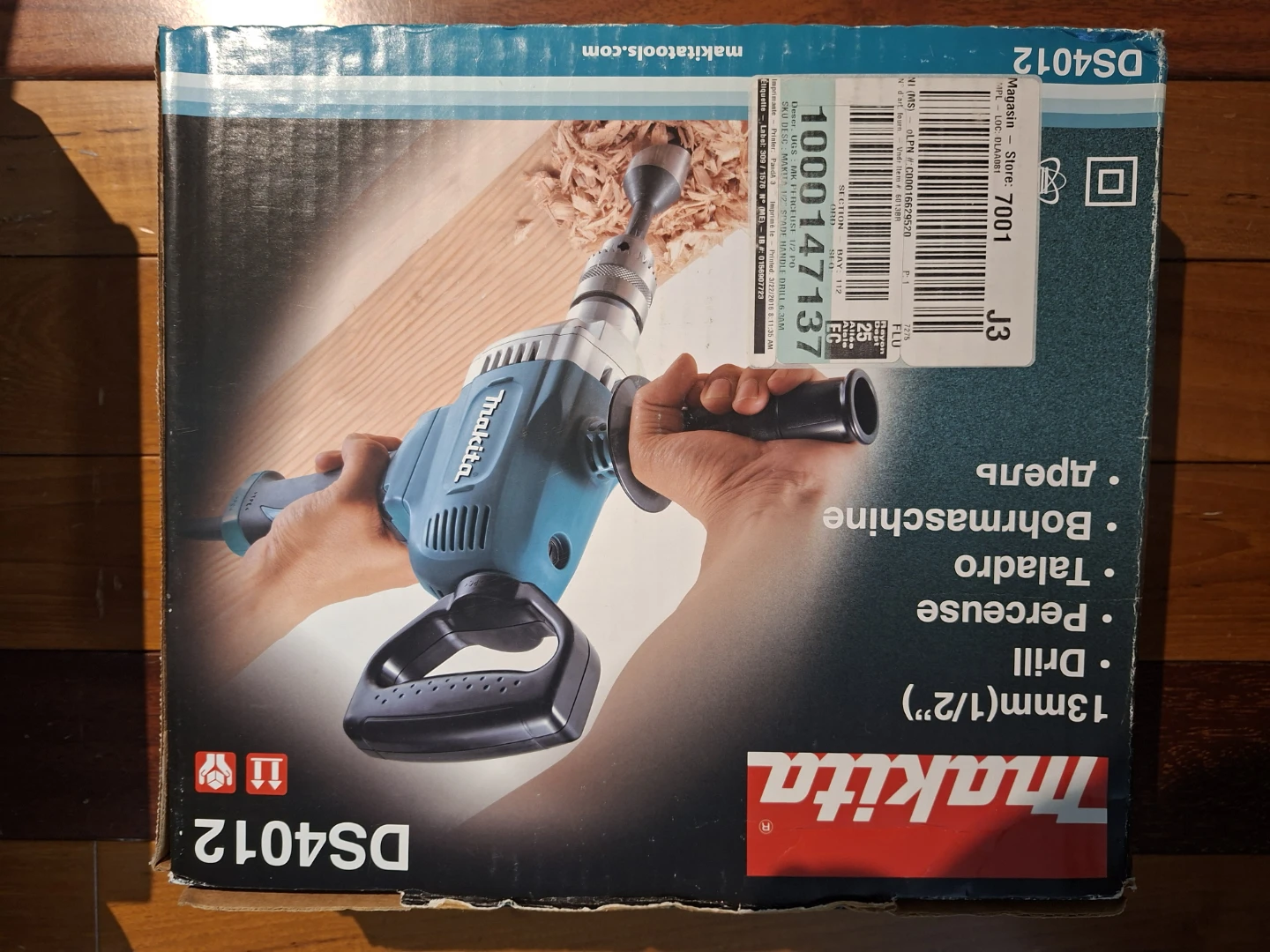 Makita DS4012 13mm (1/2") Spade Handle Drill