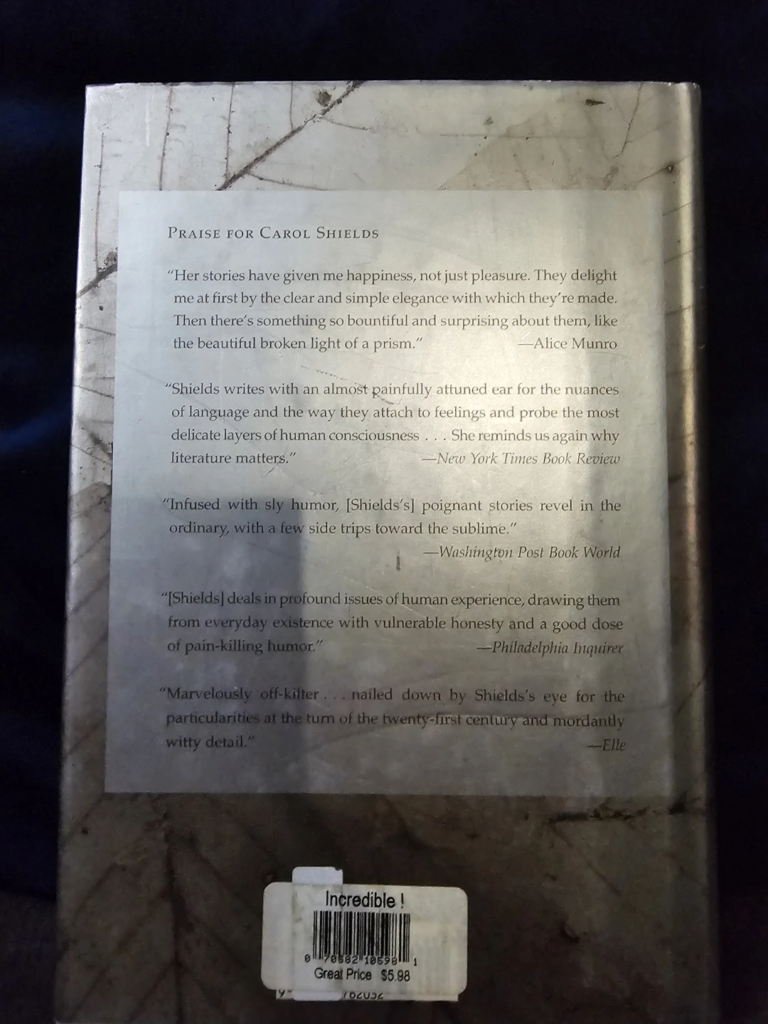 Carol Shields Collected Stories Book - photo 2