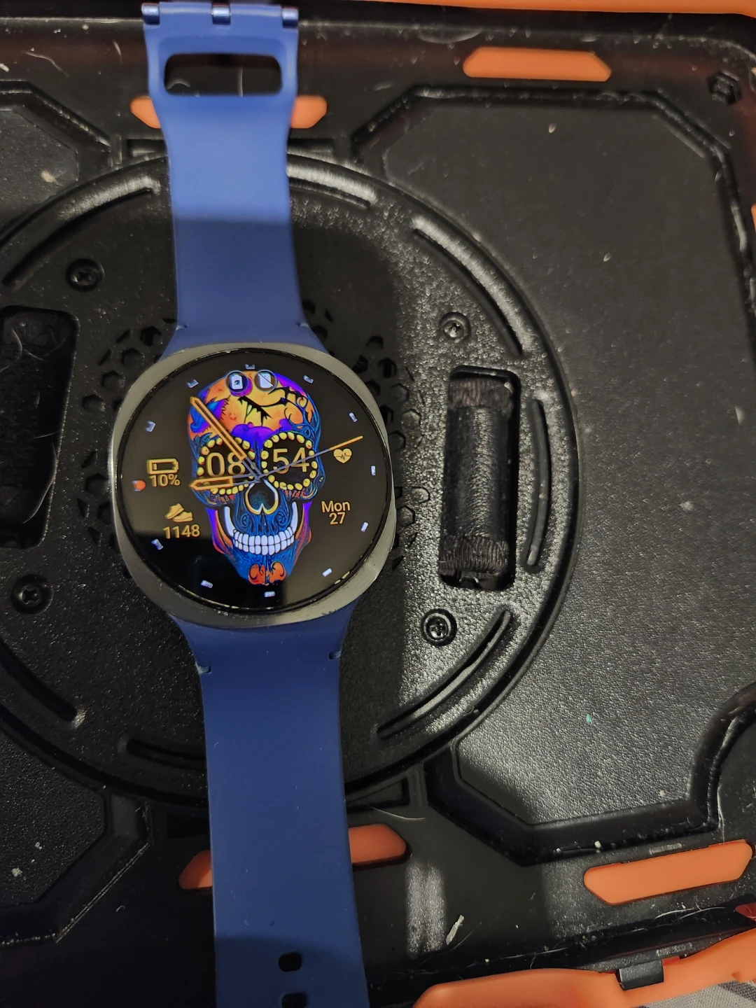 Samsung galaxy watch 8 with Blue Band and 1 extra band - photo 2