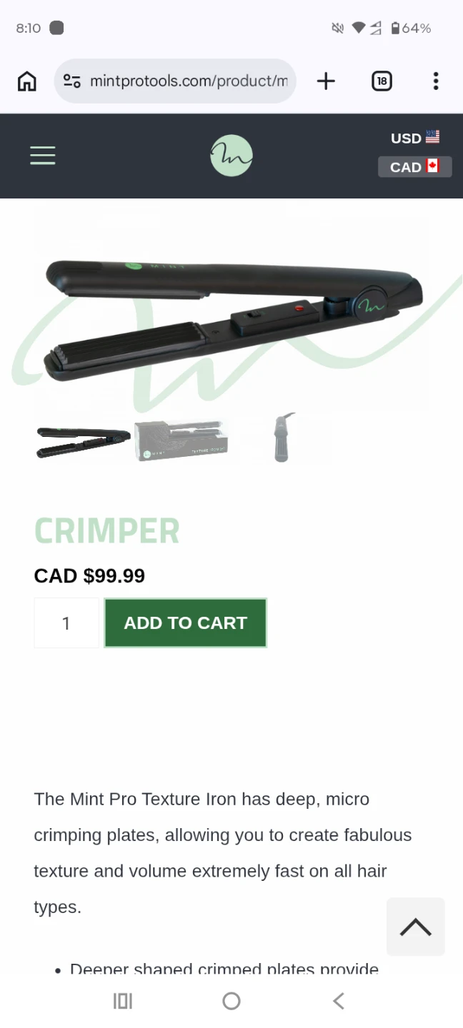 Mint Pro Texture Iron Crimper