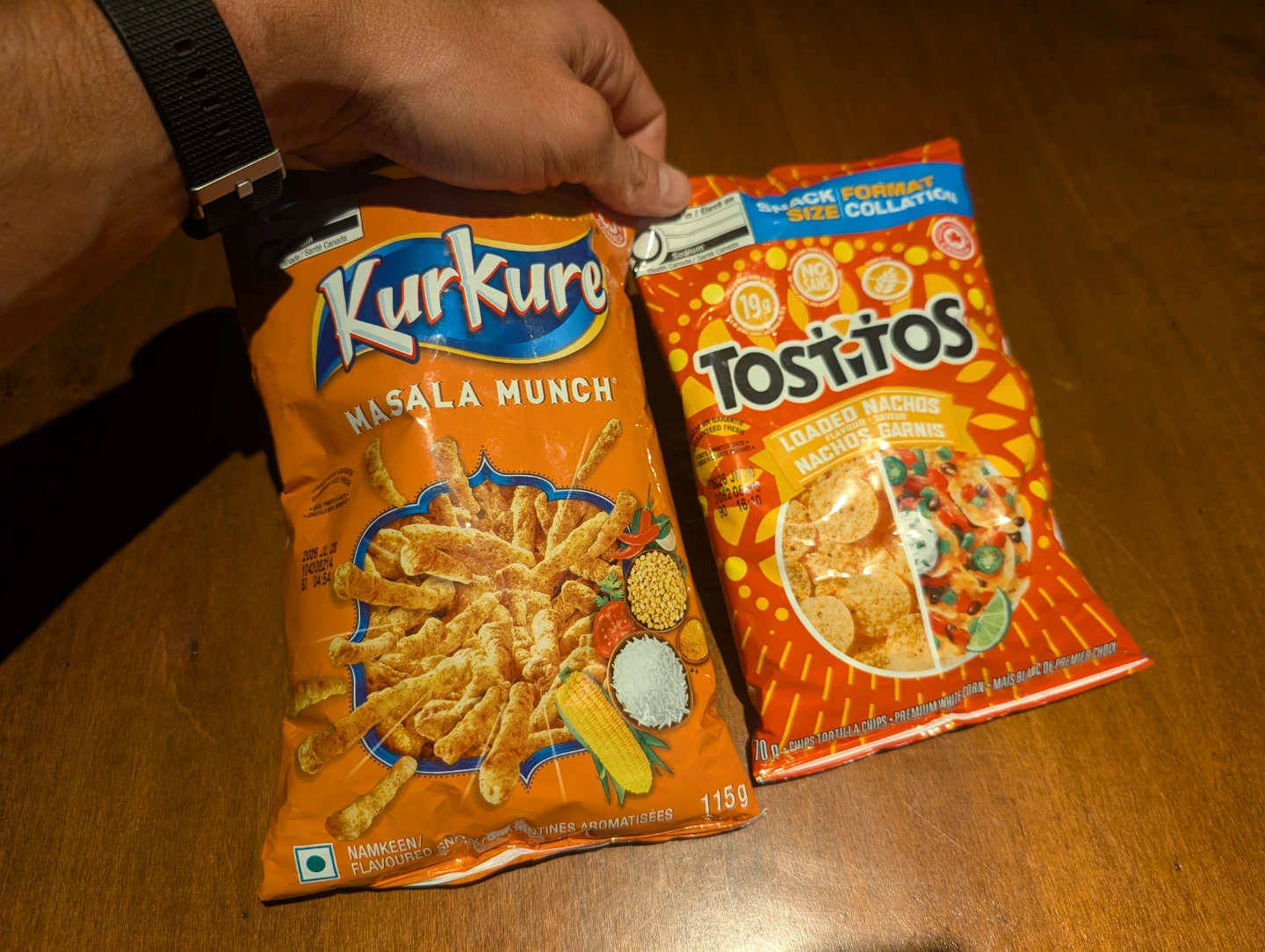 Tostitos Loaded Nachos & Kurkure Masala Munch Snack Bags