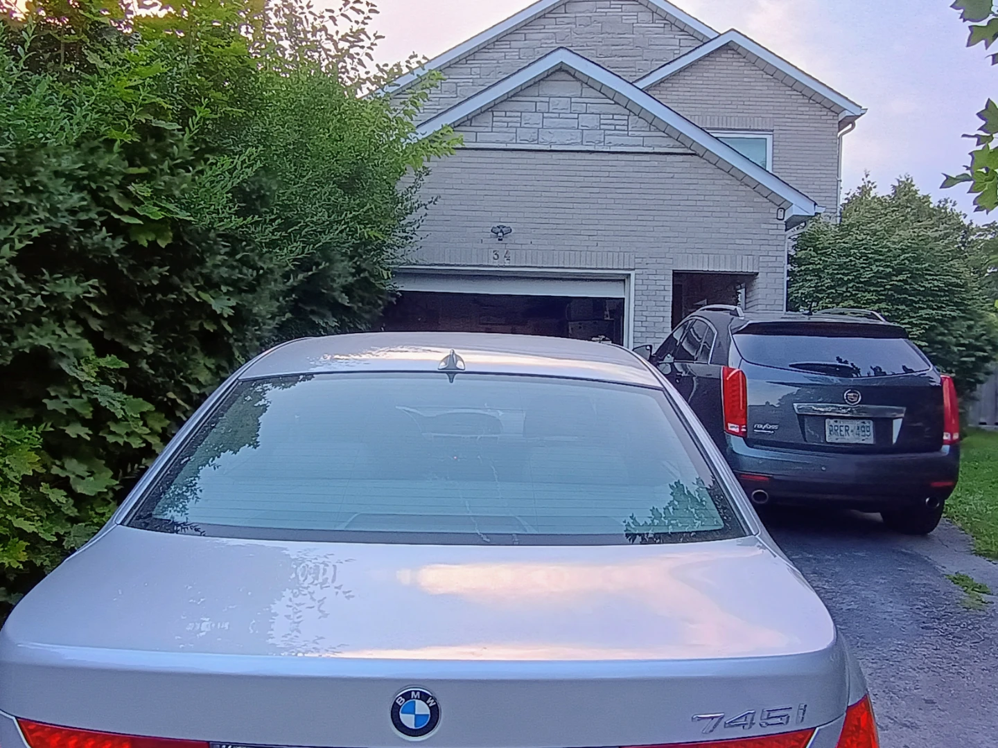 Silver BMW 745i Sedan-year 2003