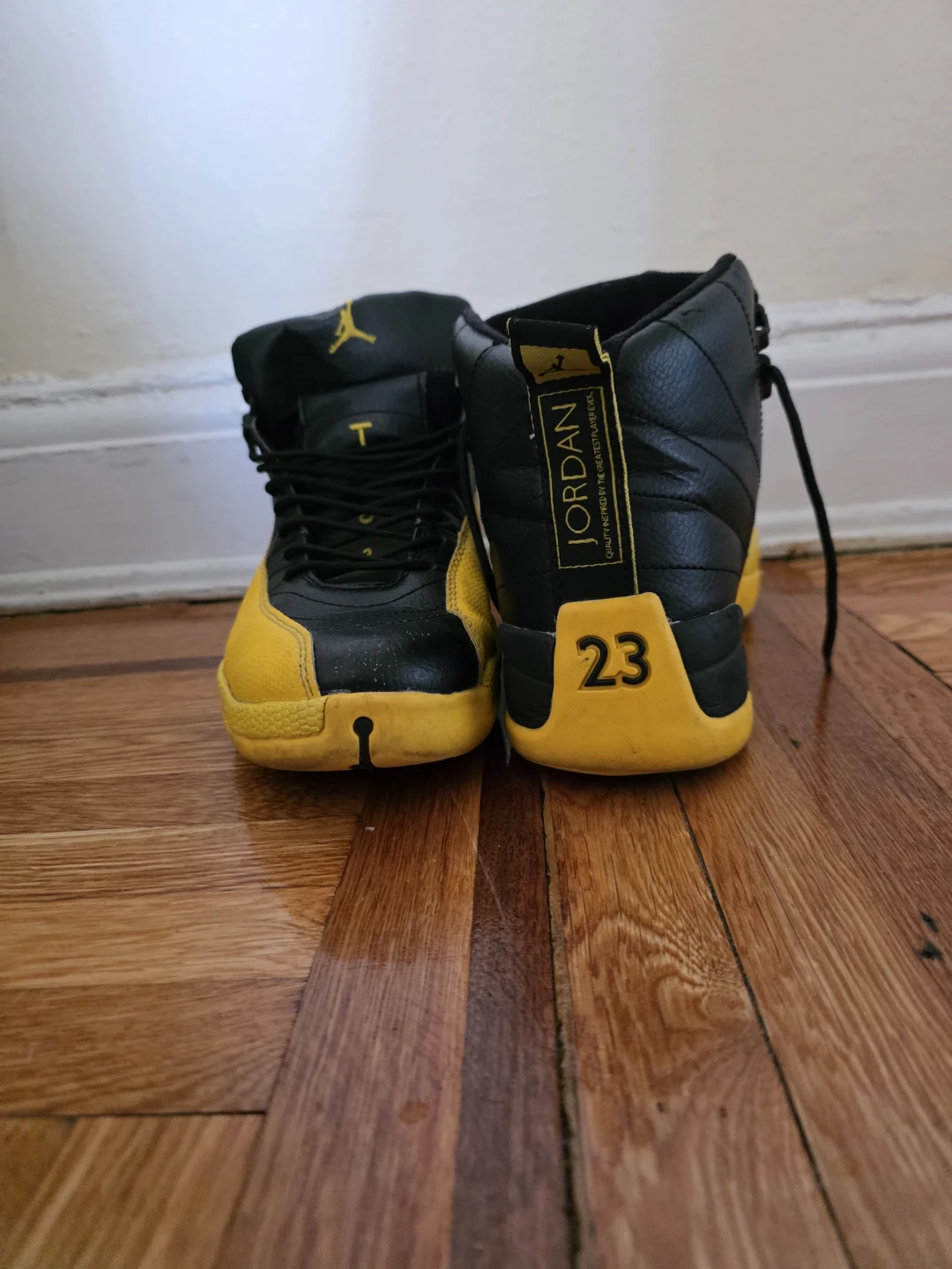 Jordan 12 Retro Taxi "Taxi" Men's Basketball Shoes - photo 2