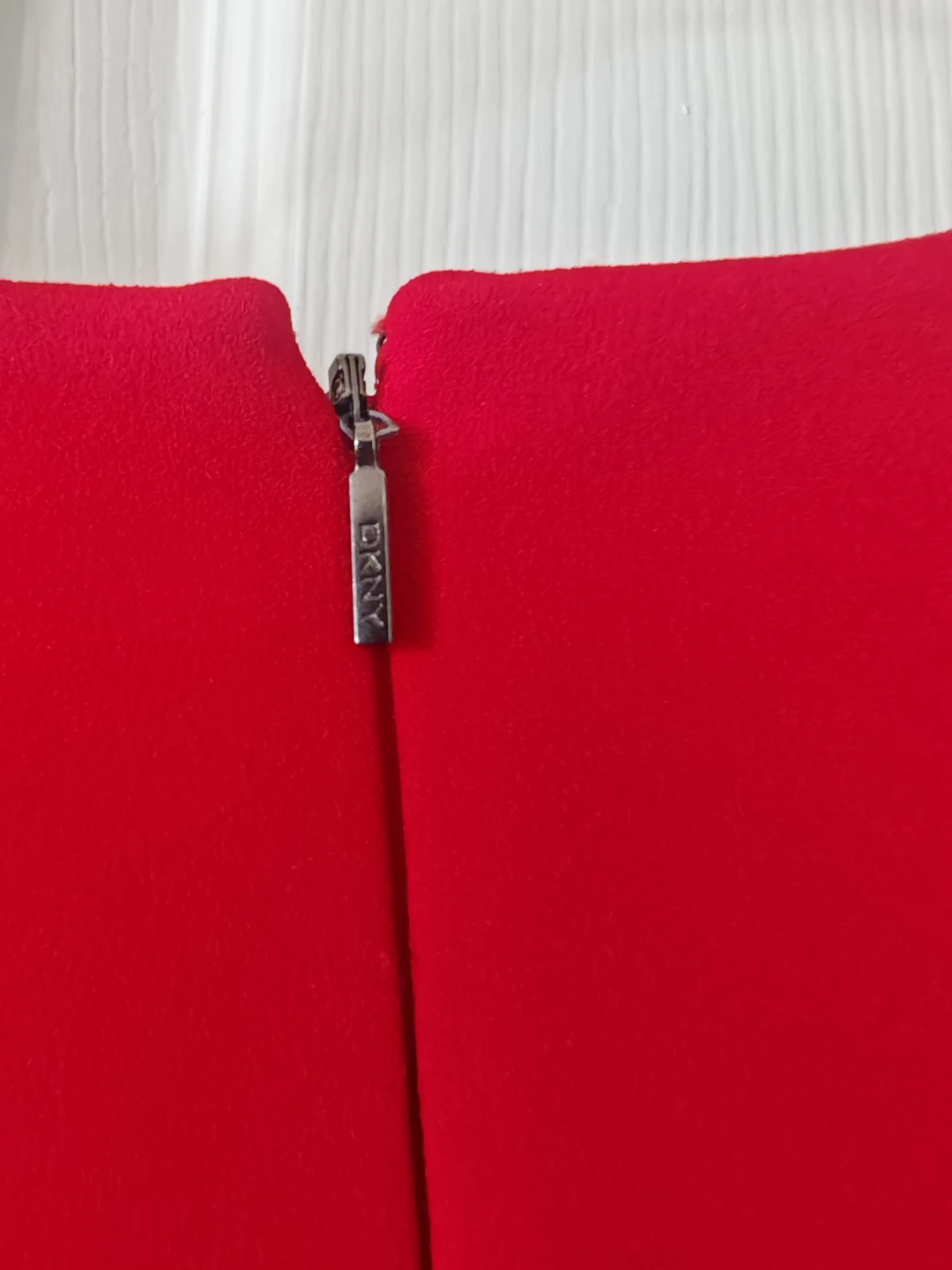 DKNY Red Dress with Zipper Detail - photo 5