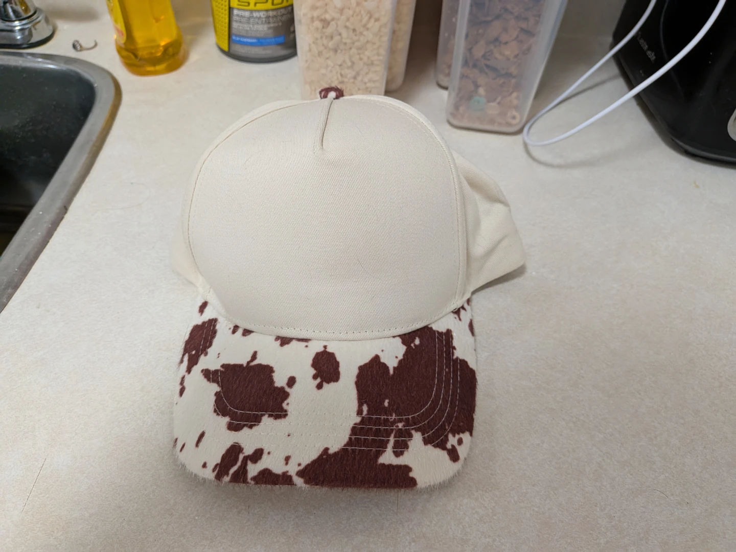 Cow Print Baseball Cap