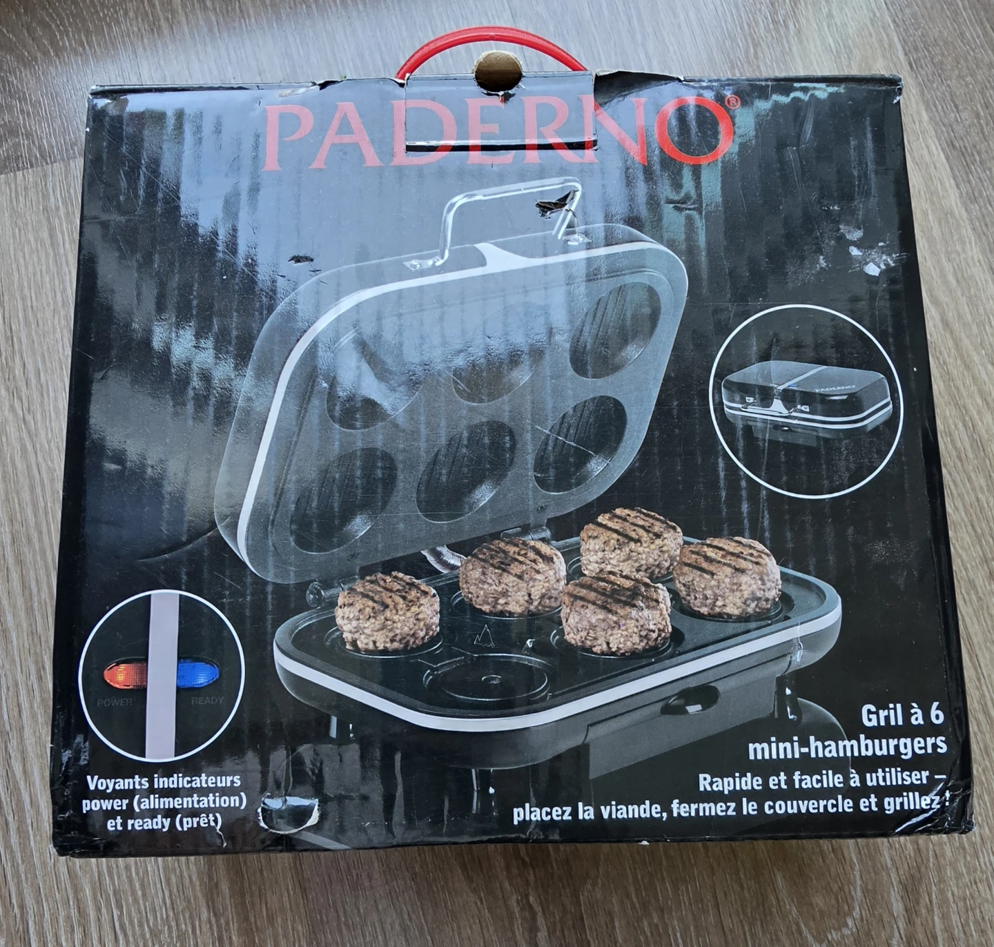 Paderno Gril 6 Mini-Hamburgers