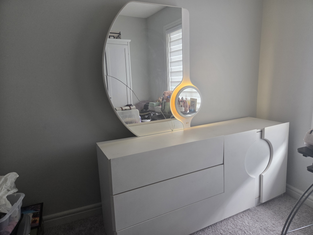 Vanity Mirror with Built-in Light