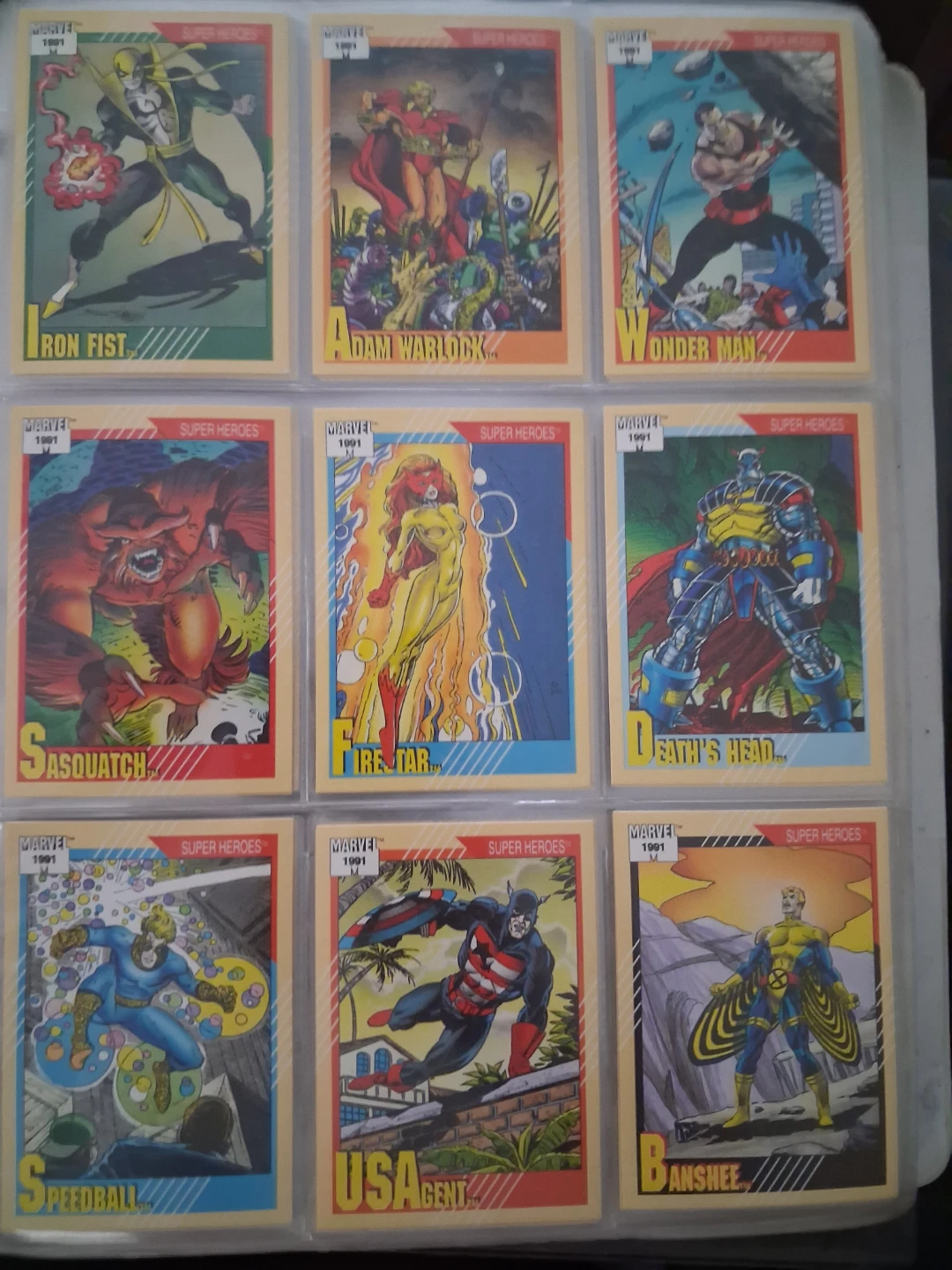 1991 Marvel Super Heroes & Villains Trading Card Collection - photo 3