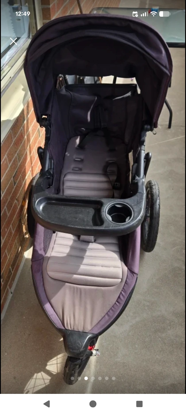 Jogging Stroller Black - Rebel