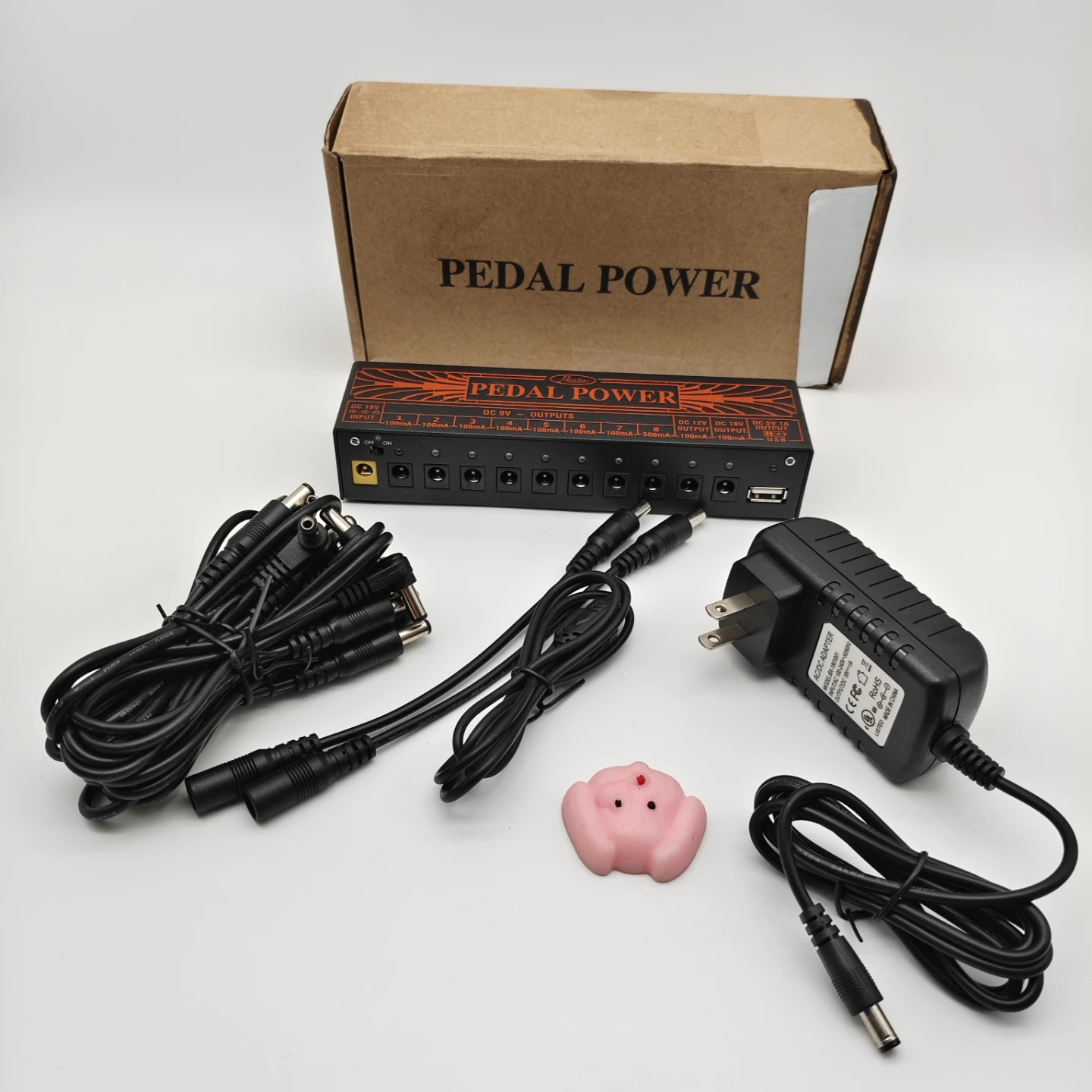 ROWIN Pedal Power Supply for Guitar Pedals