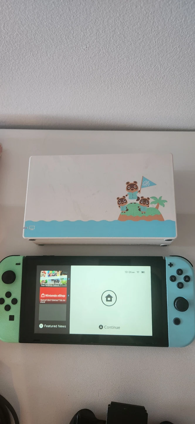 Nintendo Switch V2 Animal Crossing Edition - photo 2