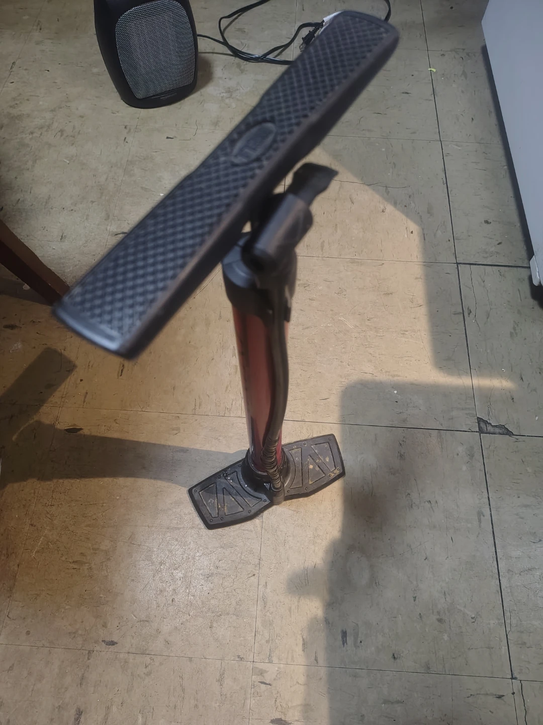 Red Bicycle Floor Pump used and good