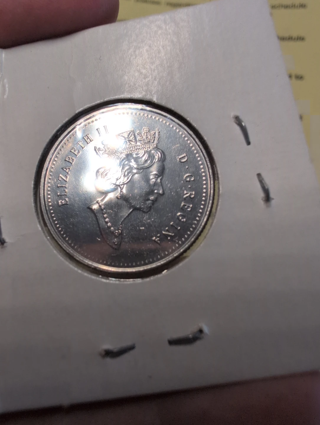 1999 Canada September No Denomination Mule 25 Cent Coin - photo 3