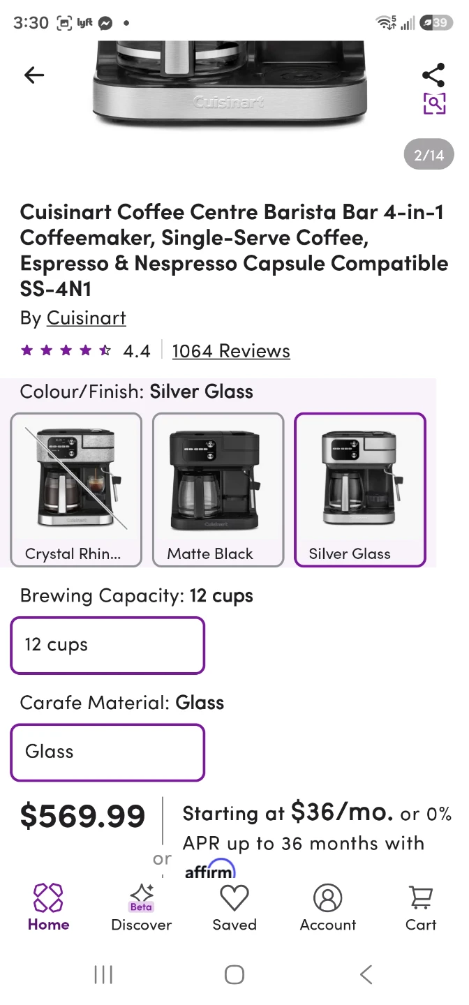 Cuisinart Coffee Centre Barista 4-in-1 Coffee Maker - photo 2