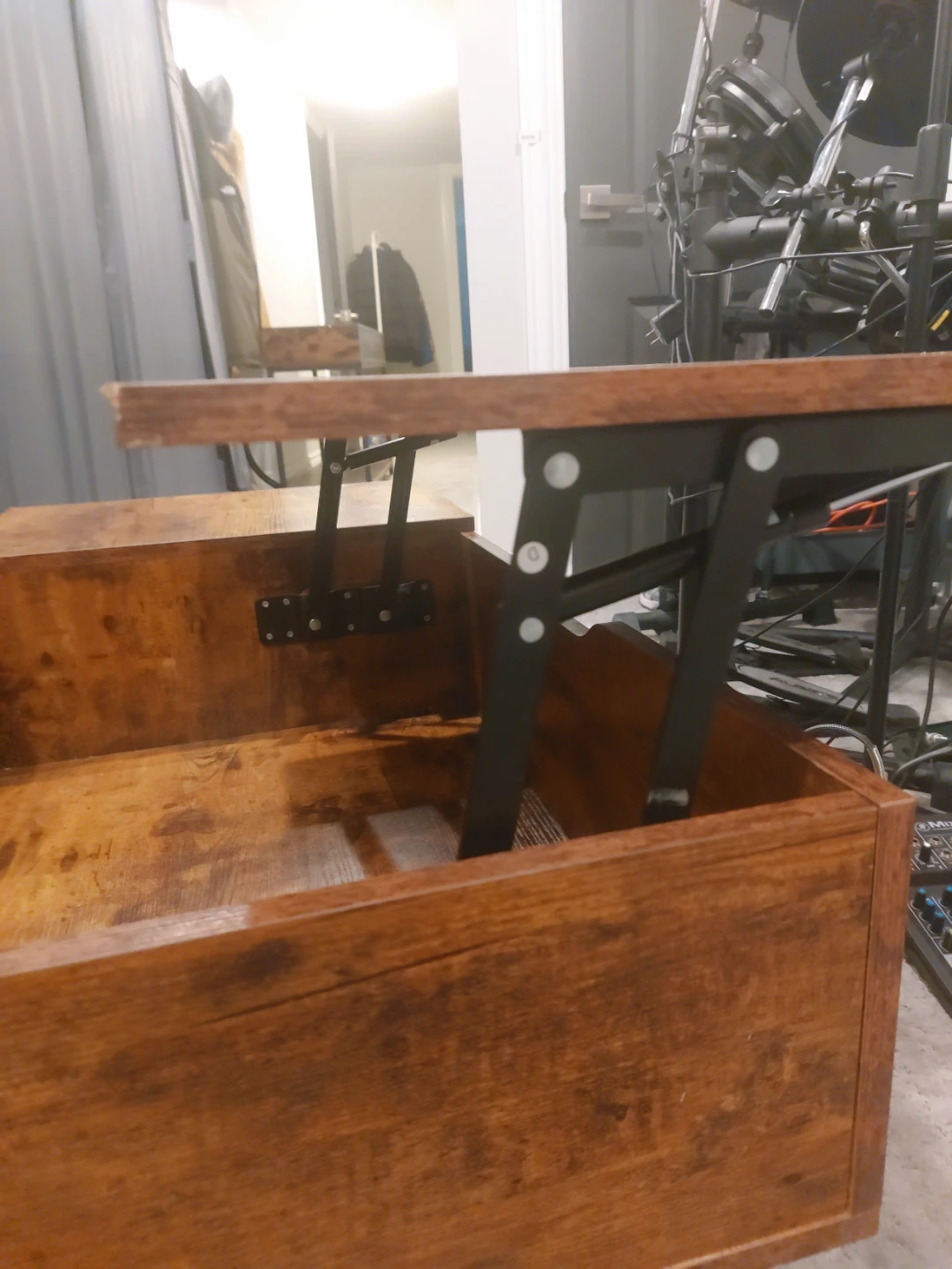 Lift Top Coffee Table with Storage - photo 4