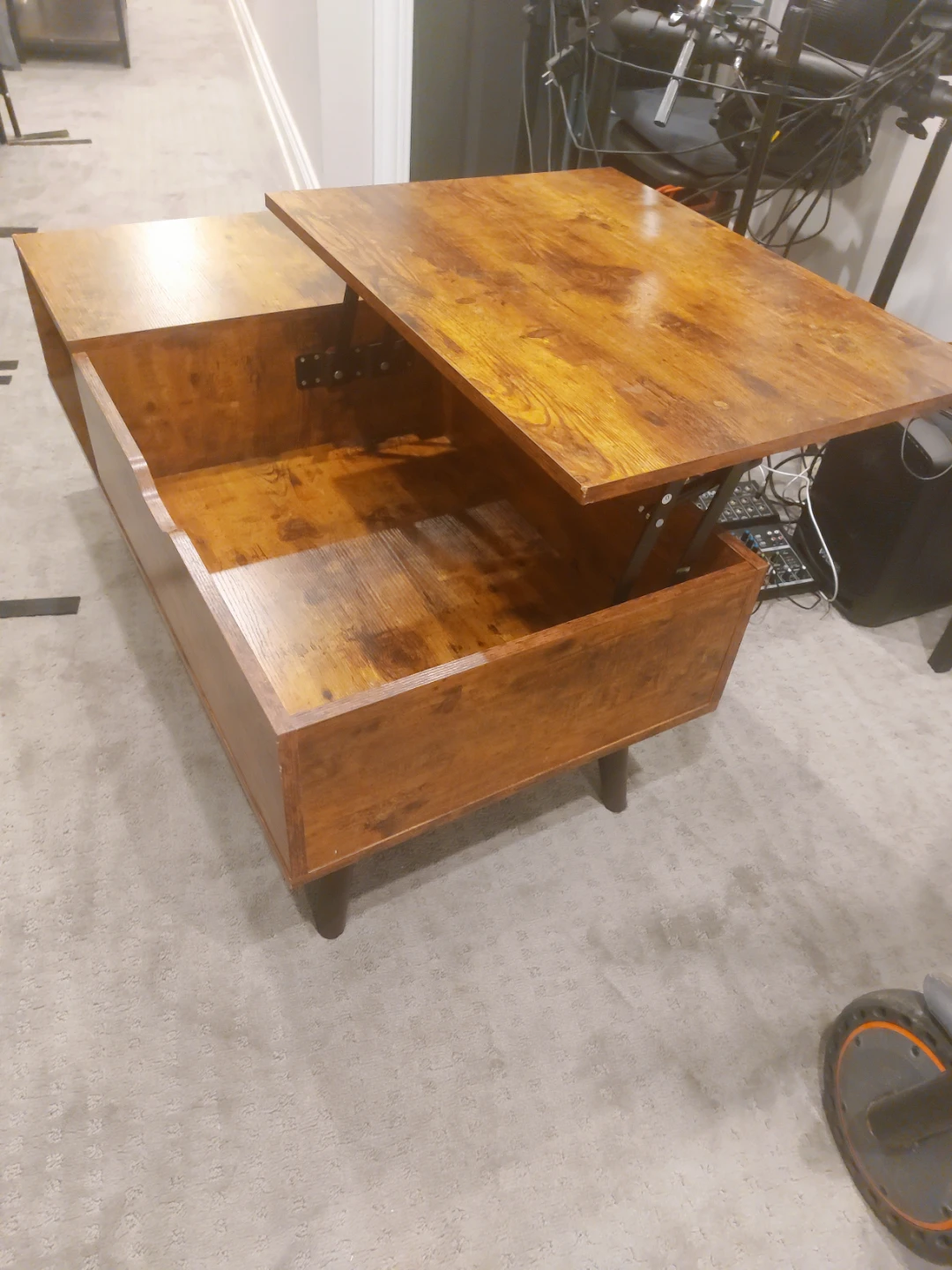 Lift Top Coffee Table with Storage - photo 5