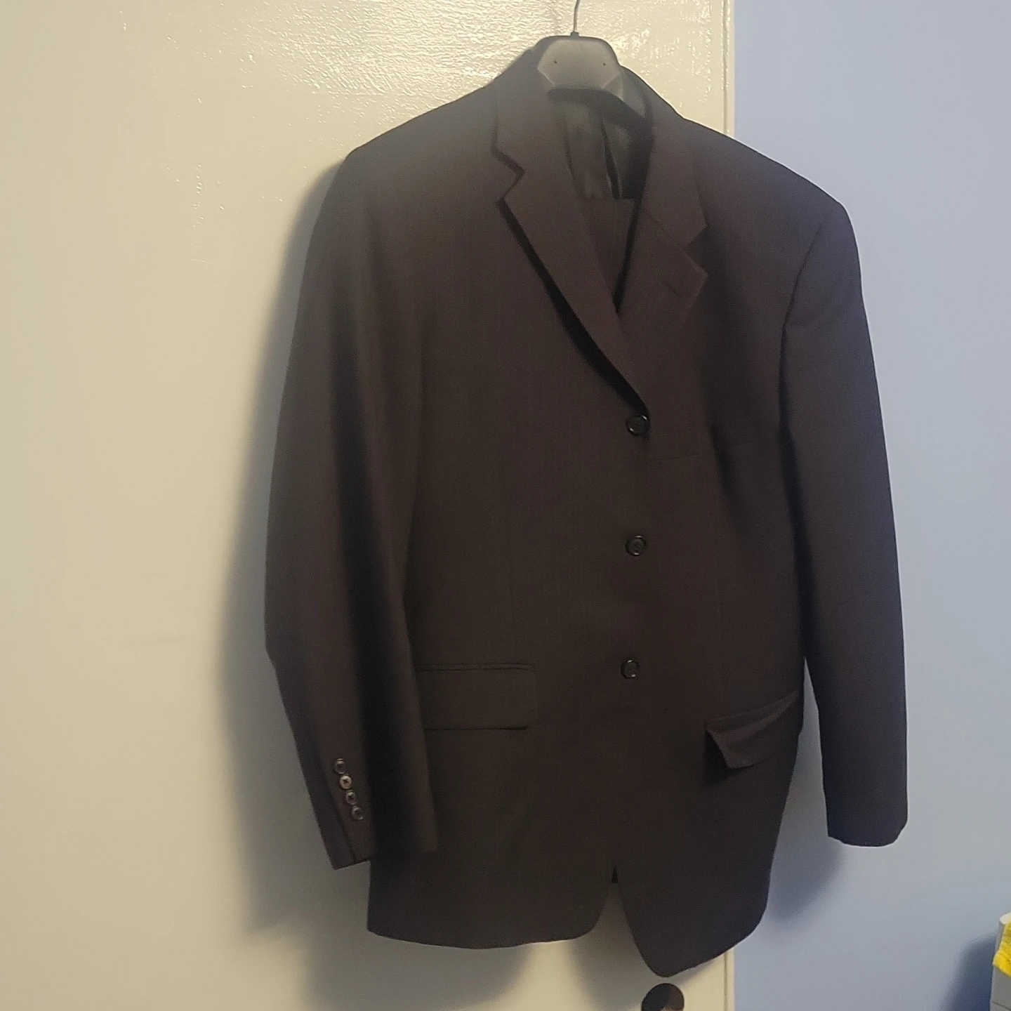 Men's Pinstripe Suit Jacket - photo 2