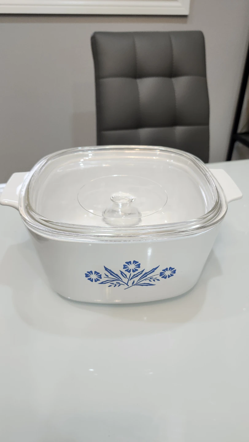 CorningWare Blue Cornflower Casserole Dish with Lid