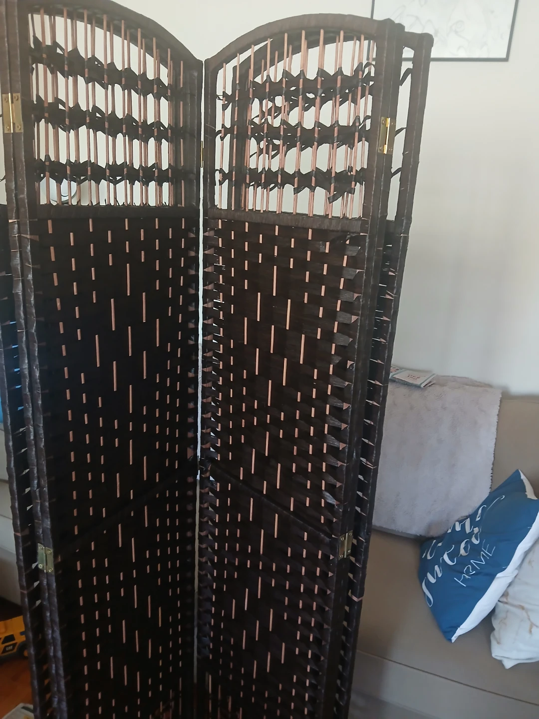 Dark Wood Room Divider Screen - photo 2