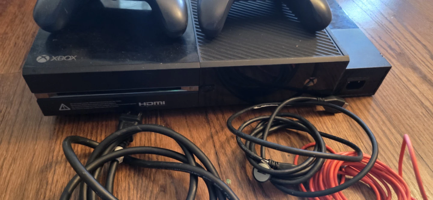 Xbox One Console with Two Controllers and Cables - photo 3