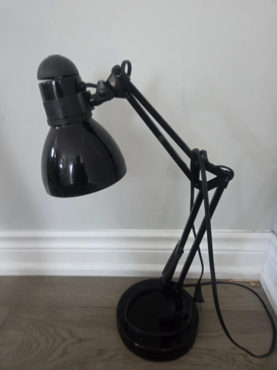 Black Swing Arm Desk Lamp
