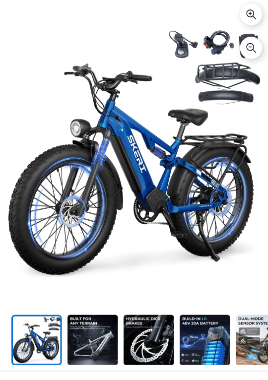 Ebike , Brand New Skeri 750W, 26" × 4" Fat Tires – Never Ridden - photo 3