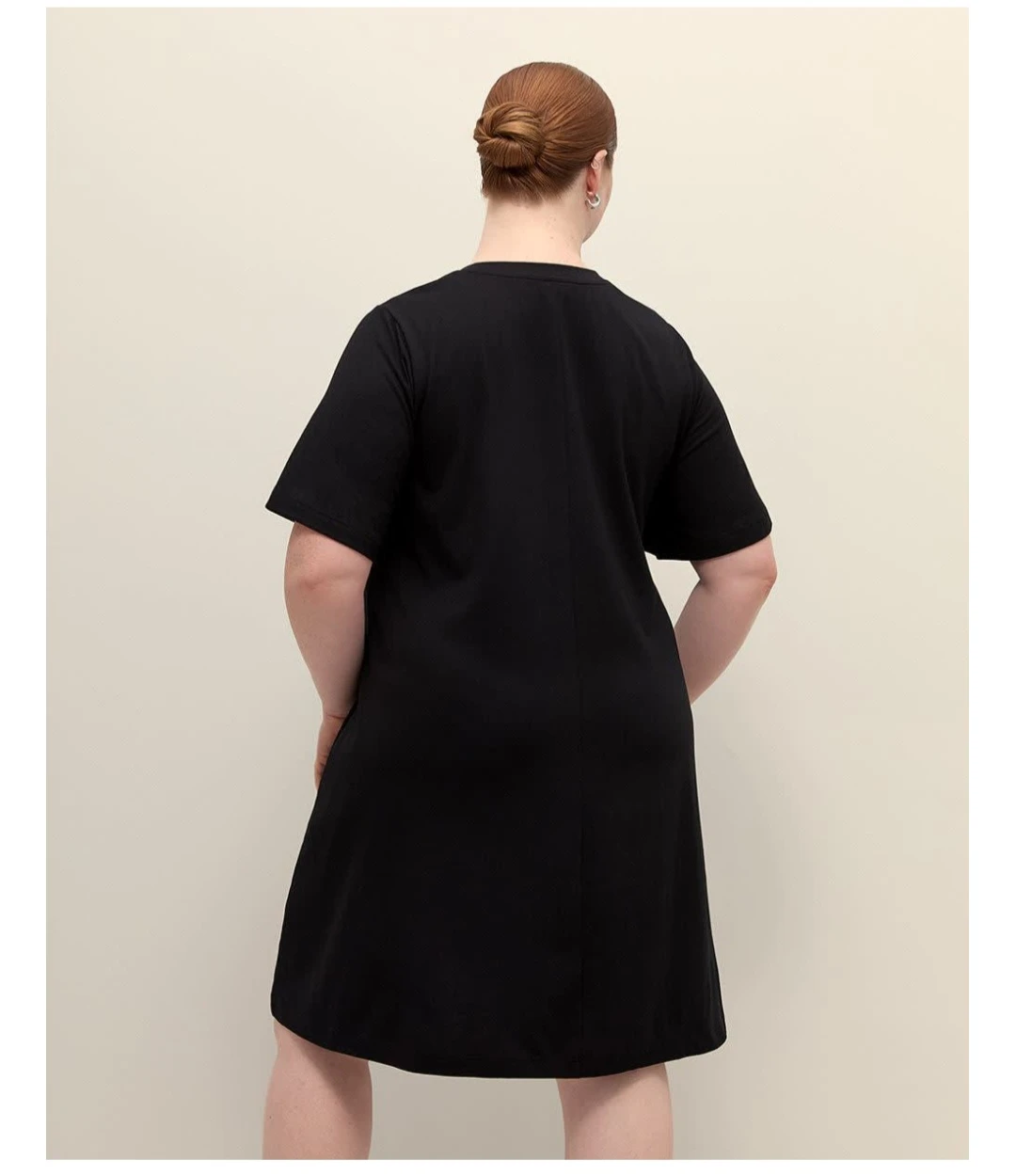 BLACK T-SHIRT DRESS - photo 4